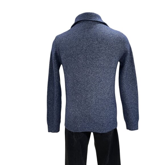 Alesbury Blue Half Zip Sweater NWOT Cabin Core Outdoorscore Minimalist Medium - Picture 6 of 9